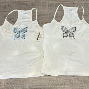 New York & Company Butterfly Tank Top Bundle